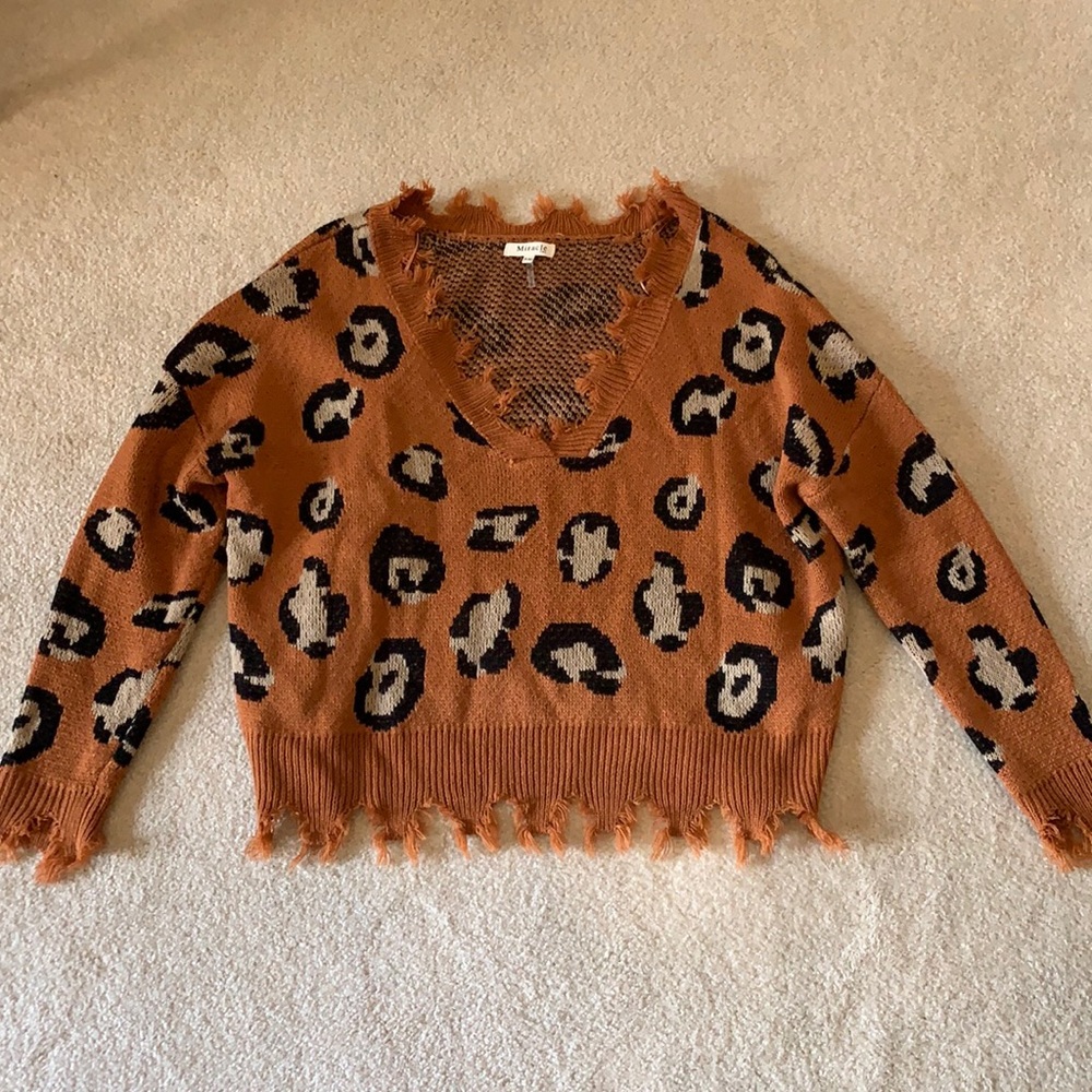 Cheetah Print Sweater